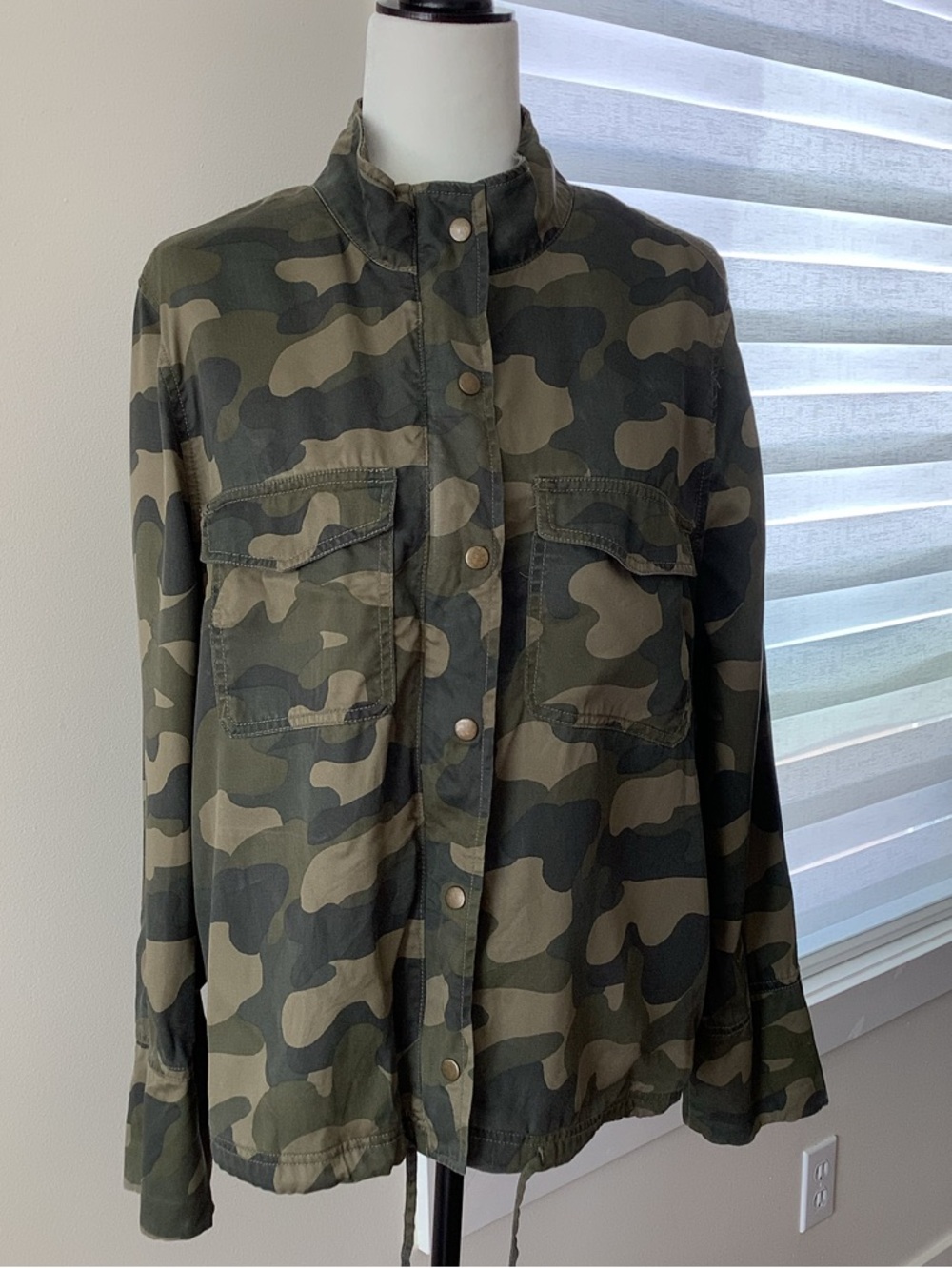 C&C California Olive Green Camouflage Jacket Women’s Sz XL
